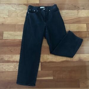 Madewell Black Perfect Vintage Wide Leg Jean